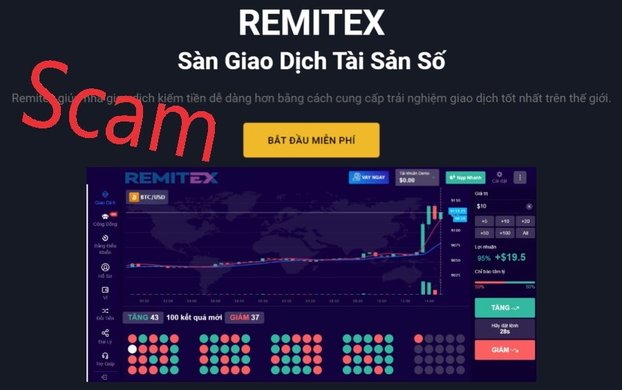 Remitex is scam