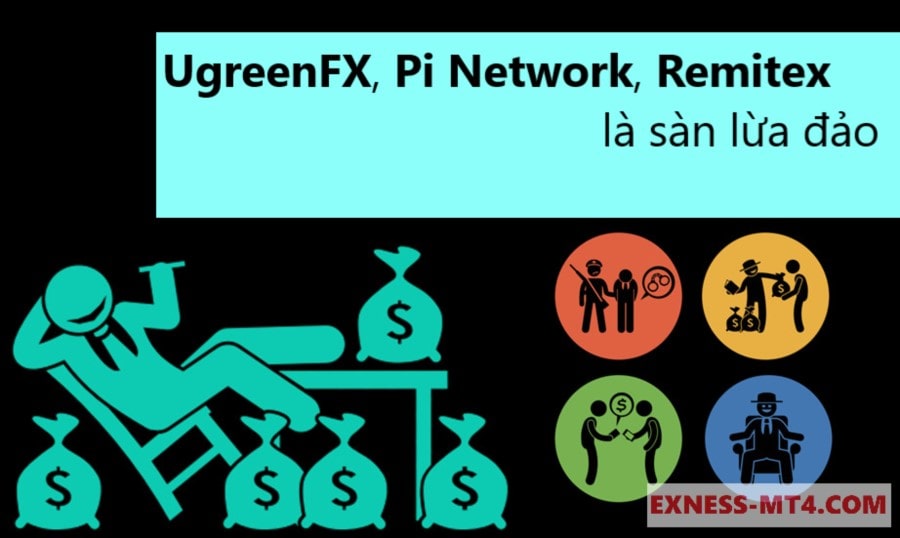 UgreenFX, Pi Network, Remitex là sàn lừa đảo