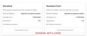 Standard and Cent Account